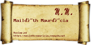 Mailáth Maurícia névjegykártya